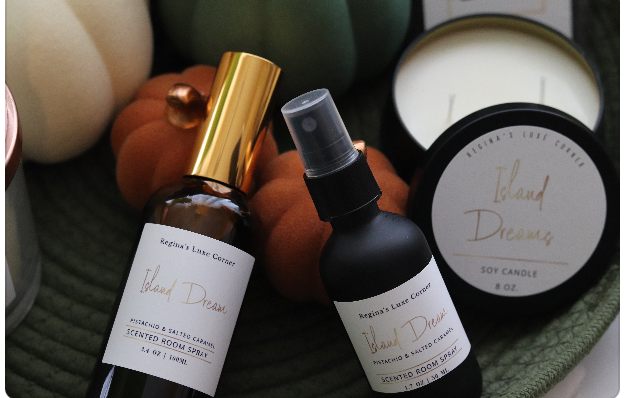 Regina's Luxé Corner Home Fragrance | Room and Linen Mist | Luxé Corner Wax Melts are the perfect way to add a warm and inviting atmosphere to any room. Our beautiful soy wax candles are hand-poured with love and care. Visit Now: www.reginasluxecorner.com